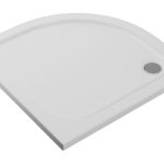 //2Go 45mm Low Profile 900mm Quadrant Tray & Waste - White