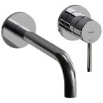 Abode Harmonie Wall Mounted Basin / Bath Mixer - Chrome