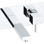 Abode Zeal Wall Mounted Basin Mixer - Chrome