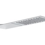 Abode Storm Slimline 3mm Wall Mounted Waterfall Showerhead - St/Steel