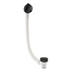 Abode Euphoria Bath Overflow Filler & Clicker Waste - Matt Black