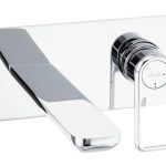 Abode Levarto Wall Mounted Basin/Bath Mixer - Chrome