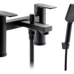 Abode Aquip Deck Mounted Bath Shower Mixer - Matt Black