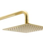 Abode Uno 200x200mm Shower Head - Brushed Brass