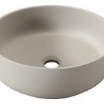 Abode Cava 375mm Round Basin - Pebble Grey