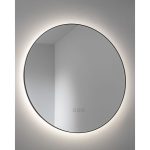 Abode Mayar 600mm Round LED Mirror - Matt Black