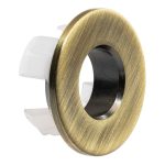 Abode Uno Basin Overflow Ring - Antique Brass