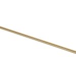 Linen 45cm Towel Rail - Brushed Brass