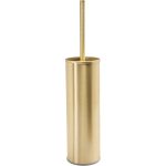 Linen Wall Mounted Toilet Brush Holder - Brushed Brass