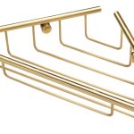 Caddy 1-Tier Corner Shower Caddy - Brushed Brass
