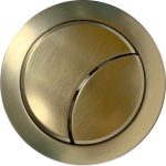 Dual Push Button Cover (Rod) - Brushed Brass