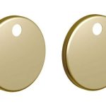 Toilet Seat Cover Caps - Brushed Brass