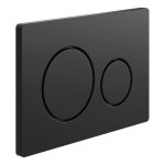 Round Push Button Flushplate - Black