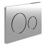 Round Push Button Flushplate - Chrome