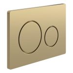 Round Push Button Flushplate - Brushed Bronze