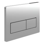 Rectangle Push Button Flushplate - Chrome