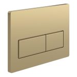 Rectangle Push Button Flushplate - Brushed Bronze