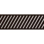 Linear Tray Waste Cover - Matt Black