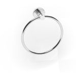Plush Towel Ring - Chrome