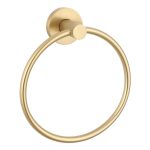Plush Towel Ring - Brushed Brass