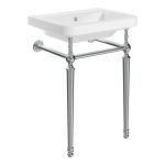Lave 610mm 1TH Console Basin - Chrome