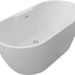 Coronet Freestanding 1550x745x580mm 0TH Bath - Gloss White
