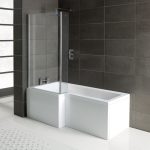L-Shape 1700x700-850x410mm 0TH Shower Bath  Panel & Screen (LH)