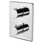 Vema Rectangular Two Outlet Thermostatic Mixer Valve