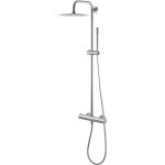 Vema Thermostatic Shower Column w/Fixed Head & Riser - St/Steel