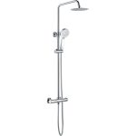 Round Thermostatic Bar Mixer w/Riser Kit - Chrome