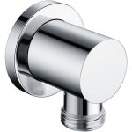 Round Wall Outlet Elbow - Chrome