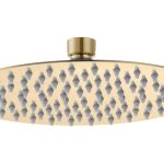 Mist 250mm Round Ultraslim Showerhead - Brushed Brass