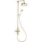 Drop Thermostatic Shower Kit - Brushed Brass