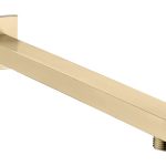 Spay 350mm Square Shower Arm - Brushed Brass