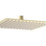 Spay 250mm Square Ultraslim Showerhead - Brushed Brass