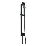 Spay Square Riser Rail Kit w/Elbow & Handset - Matt Black