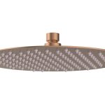 Mist 250mm Round Ultraslim Showerhead - Brushed Bronze