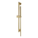 Vema Tiber Riser  Handset & Hose Set - Brushed Brass