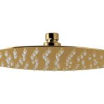Vema Tiber 250mm Round Showerhead - Brushed Brass
