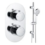 Mist Round Shower Valve & Kit Pack 2 - Chrome