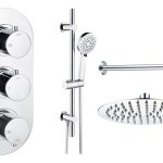 Mist Round Shower Valve & Kit Pack 3 - Chrome