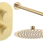 Mist Round Shower Valve & Kit Pack 1 - Brushed Brass