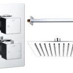 Spay Square Shower Valve & Kit Pack 1 - Chrome
