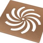 Ultra-Slim Tray Waste Cover - Brushed Bronze