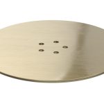 Low Profile Tray Waste Cover - Brushed Brass