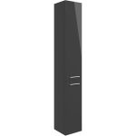 Purity 350mm Floor Standing 2 Door Tall Unit - Anthracite Gloss
