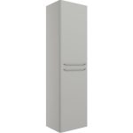 Onyx 454mm Wall Hung 2 Door Tall Unit - Grey Gloss