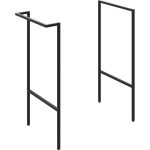 Linea Optional Frame with Integrated Towel Rail - Matt Black