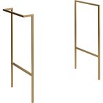 Linea Optional Frame with Integrated Towel Rail - Brushed Brass