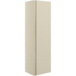 Lavish 350mm Wall Hung 1 Door Tall Unit - Matt Cotton & Oak Effect